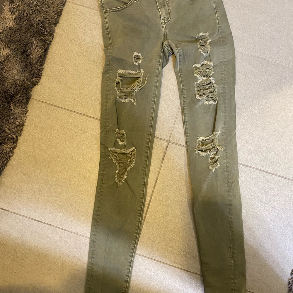 Green American Eagle Jeans